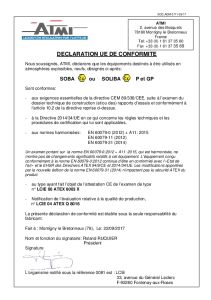 D�claration de conformit� UE - flotteurs certifi�s ATEX