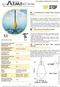 BIP STOP technical data sheet