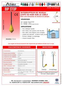 Fiche technique BIP STOP