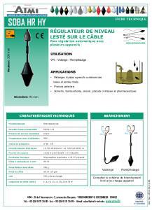 Fiche technique SOBA HR HY