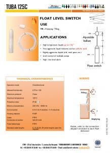 Fiche technique TUBA 125 C