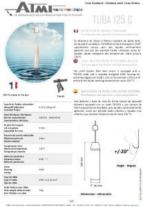 Technical data sheet - TUBA 125C