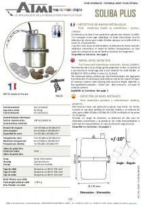 Technical data sheet - SOLIBA PLUS