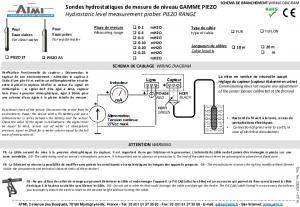 Schma de branchement PIEZO ST