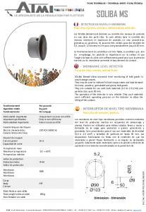 SOLIBA MS Fiche technique dtaille