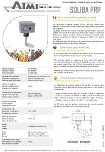 SOLIBA PRP Fiche technique dtaille