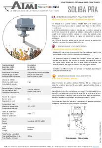 Technical data sheet - SOLIBA PRA