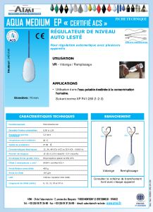 AQUA MEDIUM EP (certifi� ACS)