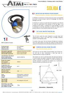 Ficha tcnica SOLIBA E