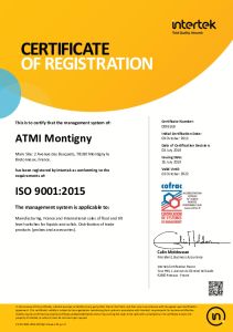 Certificado de calidad ISO 9001-2015