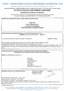 Certification ACS 2026 - ATMI France