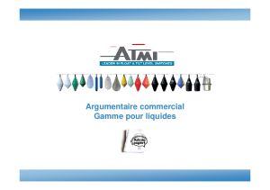 Argumentaire commerciale - Liquides