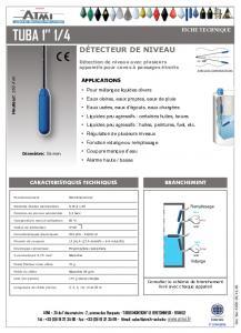 Dtecteur de niveau  flotteur TUBA 1 1/4