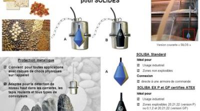 D�tecteurs de niveau pour solides SOLIBA